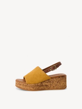 Tamaris Ledersandalette - Gelb