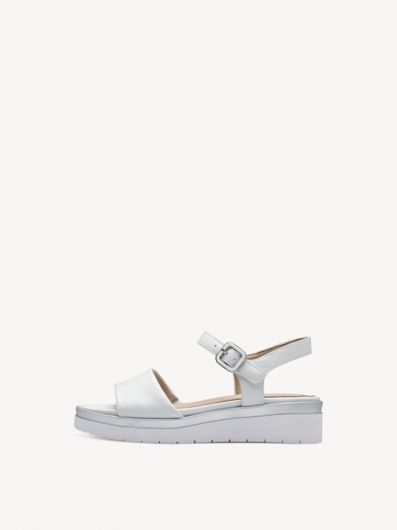 Tamaris Ledersandalette - Weiß