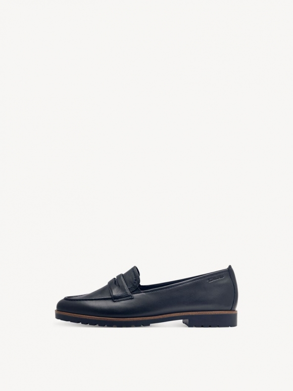 Tamaris Lederslipper - Blau