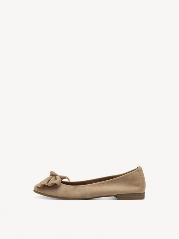 Tamaris Lederballerina - Braun Tamaris Lederballerina - Braun