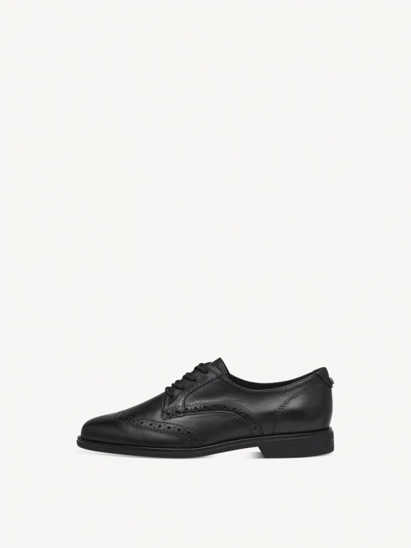 Tamaris Lederhalbschuh - Schwarz Tamaris Lederhalbschuh - Schwarz