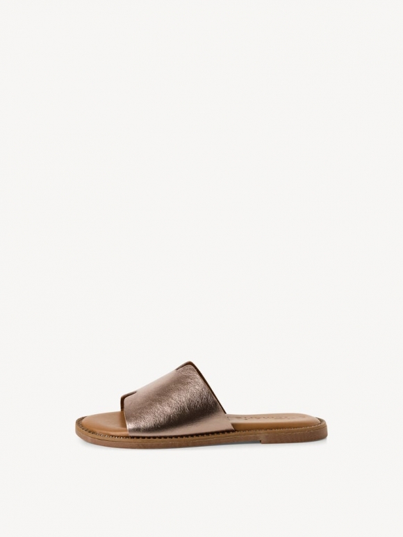 Tamaris Lederpantolette - Metallic Tamaris Lederpantolette - Metallic