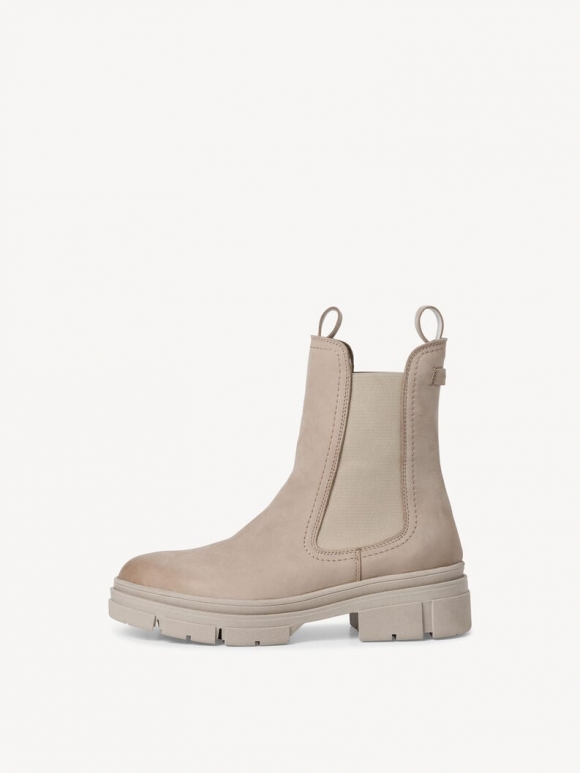 Tamaris Leder Chelsea Boot - Beige