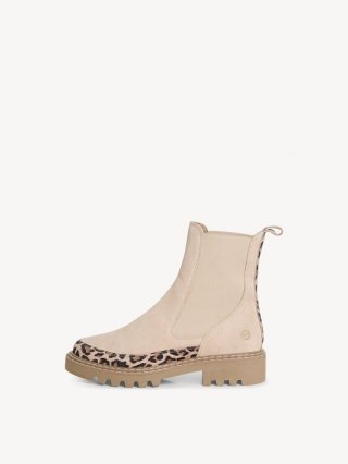 Tamaris Leder Chelsea Boot - Beige