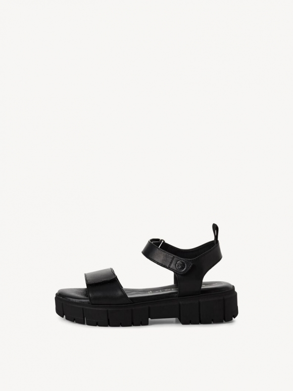 Tamaris Ledersandalette - Schwarz