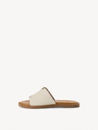 Tamaris Lederpantolette - Beige Tamaris Lederpantolette - Beige
