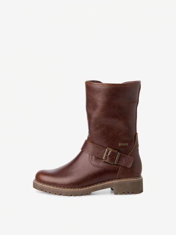 Tamaris Lederstiefelette - Braun Warmfutter Tamaris Lederstiefelette - Braun Warmfutter