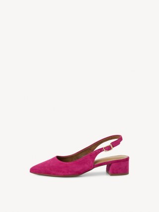 Tamaris Lederslingpumps - Pink Tamaris Lederslingpumps - Pink