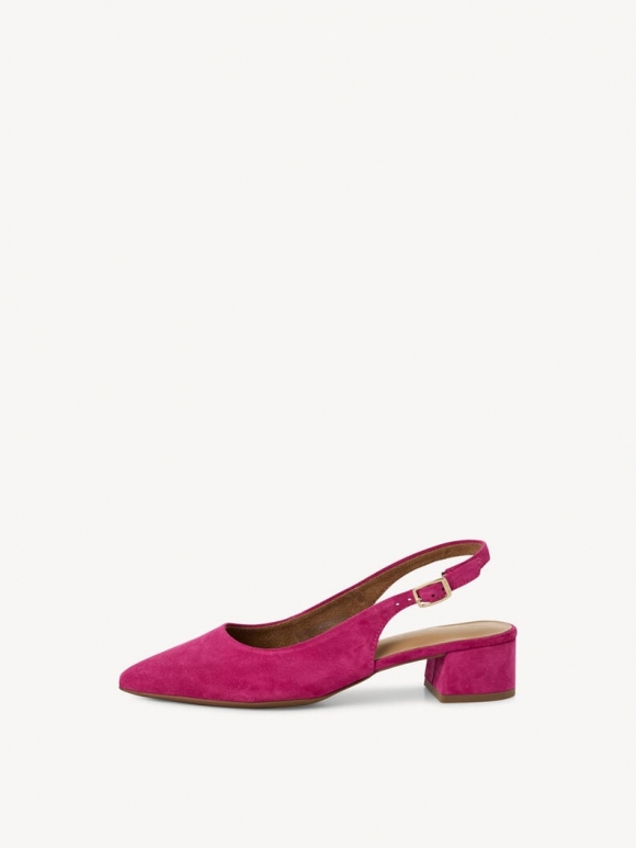 Tamaris Lederslingpumps - Pink Tamaris Lederslingpumps - Pink