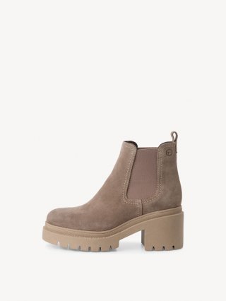 Tamaris Leder Chelsea Boot - Braun