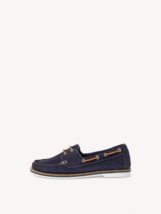 Tamaris Ledermoccassin - Blau Tamaris Ledermoccassin - Blau