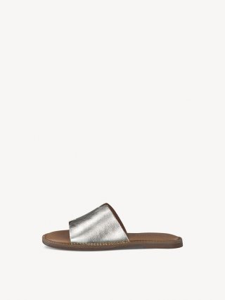 Tamaris Lederpantolette - Gold Tamaris Lederpantolette - Gold