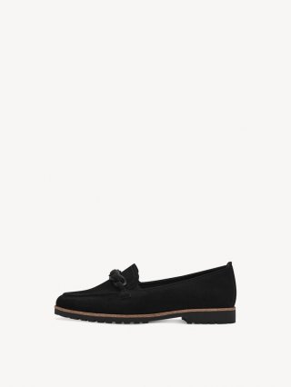 Tamaris Lederslipper - Schwarz Tamaris Lederslipper - Schwarz