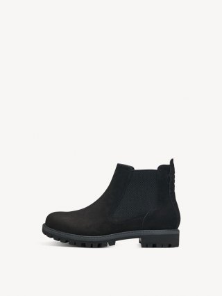 Tamaris Leder Chelsea Boot - Schwarz