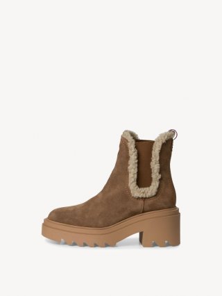 Tamaris Lederstiefelette - Braun Warmfutter Tamaris Lederstiefelette - Braun Warmfutter