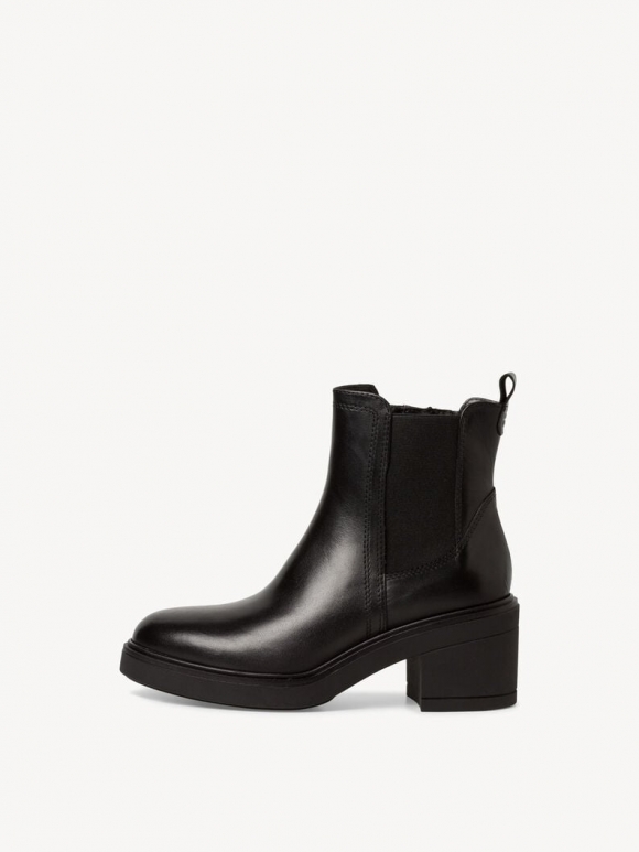 Tamaris Leder Chelsea Boot - Schwarz