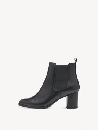 Tamaris Leder Chelsea Boot - Schwarz