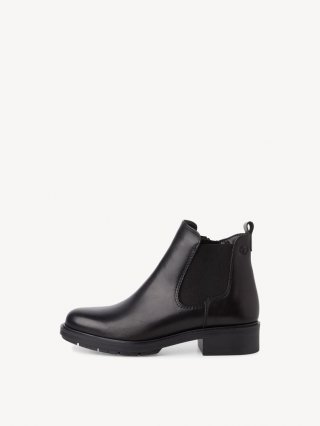 Tamaris Leder Chelsea Boot - Schwarz