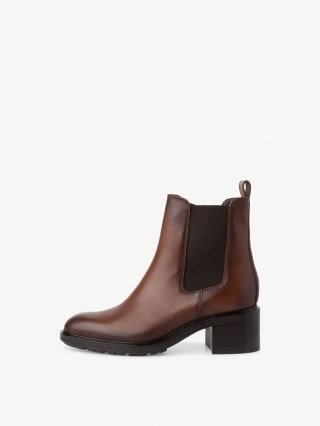Tamaris Leder Chelsea Boot - Braun Tamaris Leder Chelsea Boot - Braun