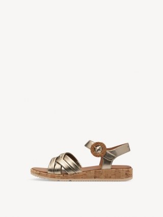 Tamaris Ledersandale - Metallic Tamaris Ledersandale - Metallic