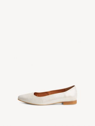 Tamaris Lederballerina - Beige