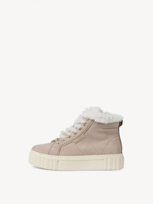 Tamaris Lederstiefelette - Beige Warmfutter Tamaris Lederstiefelette - Beige Warmfutter