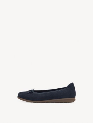 Tamaris Lederballerina - Blau Tamaris Lederballerina - Blau
