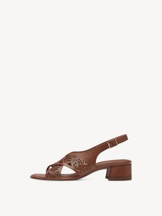 Tamaris Ledersandalette - Braun