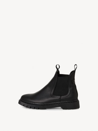 Tamaris Leder Chelsea Boot - Schwarz