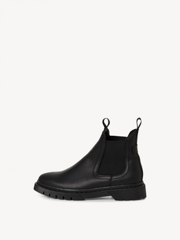 Tamaris Leder Chelsea Boot - Schwarz