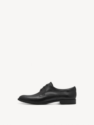 Tamaris Lederhalbschuh - Schwarz