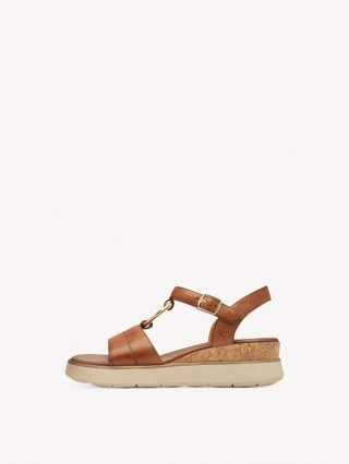 Tamaris Ledersandalette - Braun Tamaris Ledersandalette - Braun