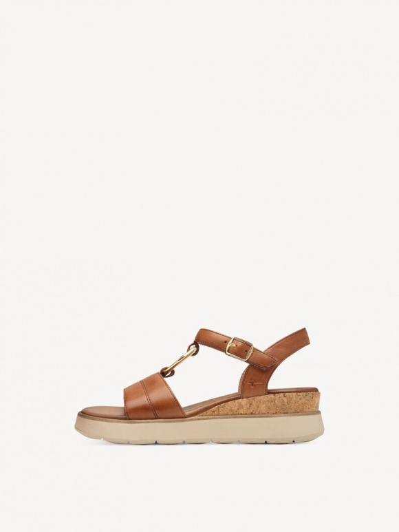 Tamaris Ledersandalette - Braun