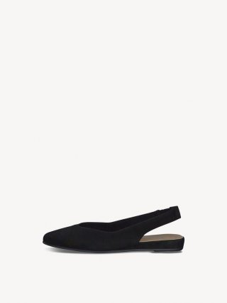 Tamaris Lederslingballerinas - Schwarz Tamaris Lederslingballerinas - Schwarz