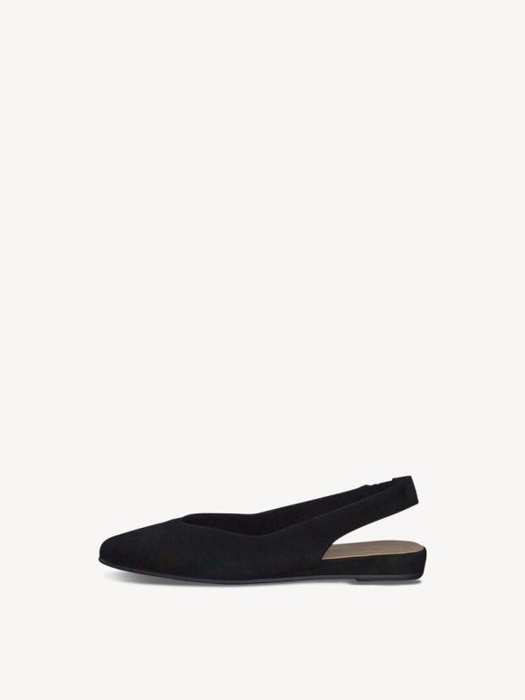 Tamaris Lederslingballerinas - Schwarz Tamaris Lederslingballerinas - Schwarz