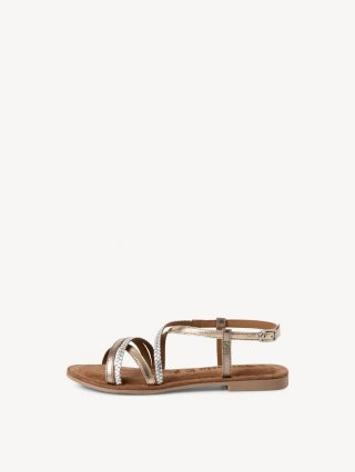 Tamaris Ledersandale - Beige Tamaris Ledersandale - Beige