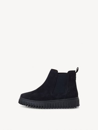 Tamaris Leder Chelsea Boot - Blau