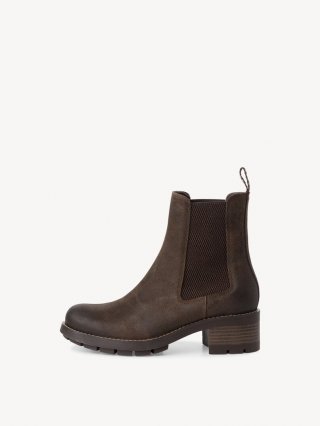 Tamaris Leder Chelsea Boot - Braun