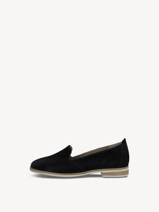 Tamaris Lederslipper - Schwarz Tamaris Lederslipper - Schwarz