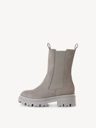 Tamaris Leder Chelsea Boot - Grau