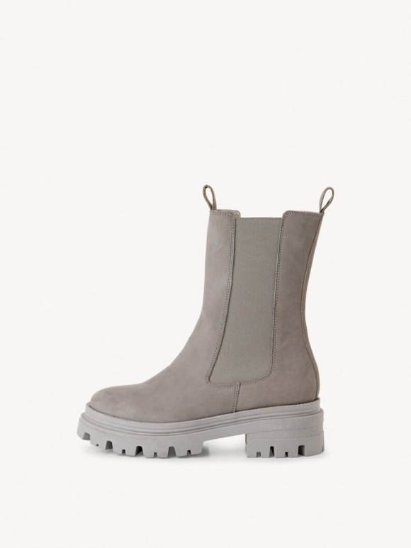 Tamaris Leder Chelsea Boot - Grau