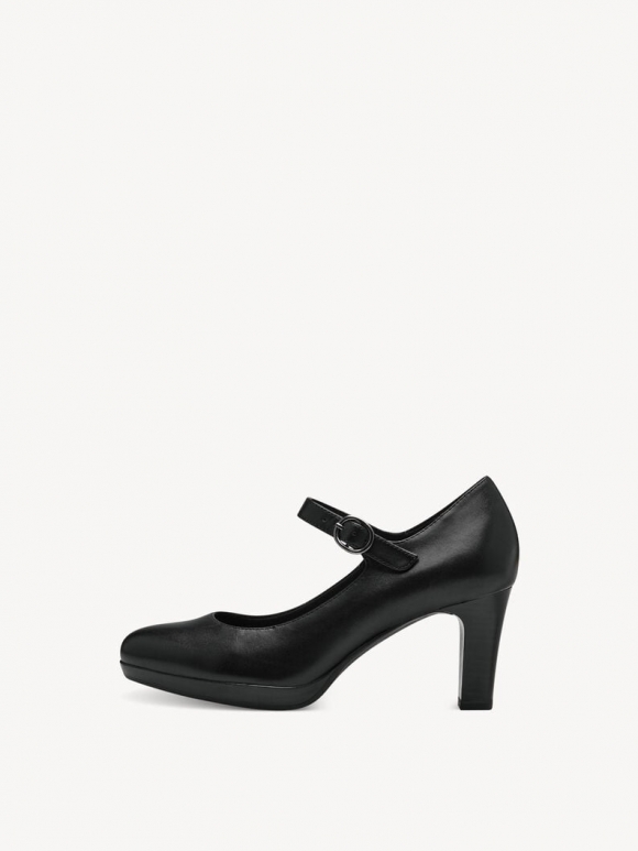 Tamaris Lederpumps - Schwarz Tamaris Lederpumps - Schwarz