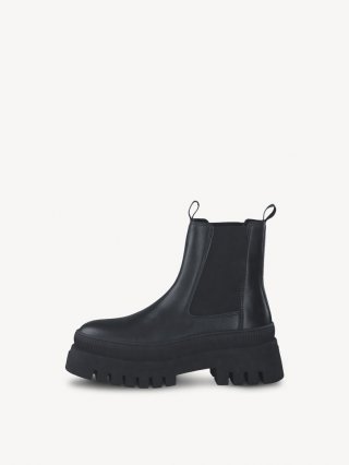 Tamaris Leder Chelsea Boot - Schwarz