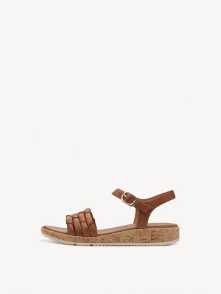 Tamaris Ledersandalette - Braun Tamaris Ledersandalette - Braun