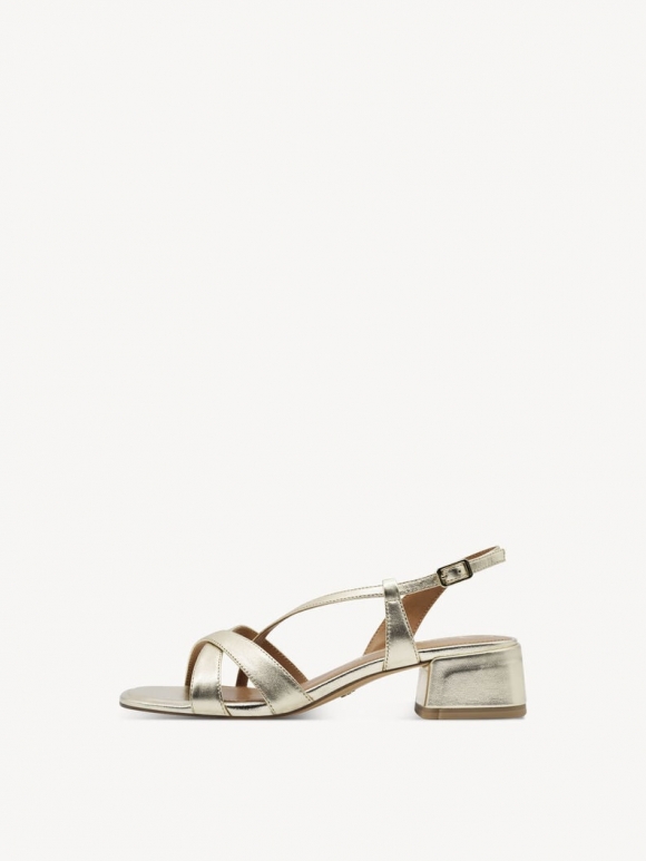 Tamaris Ledersandalette - Gold