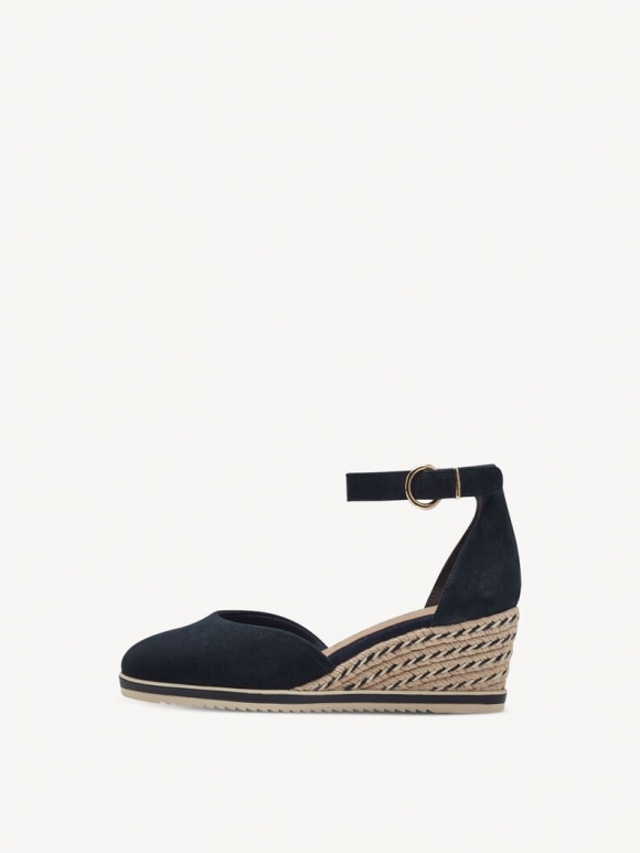 Tamaris Lederkeilpumps - Blau Tamaris Lederkeilpumps - Blau