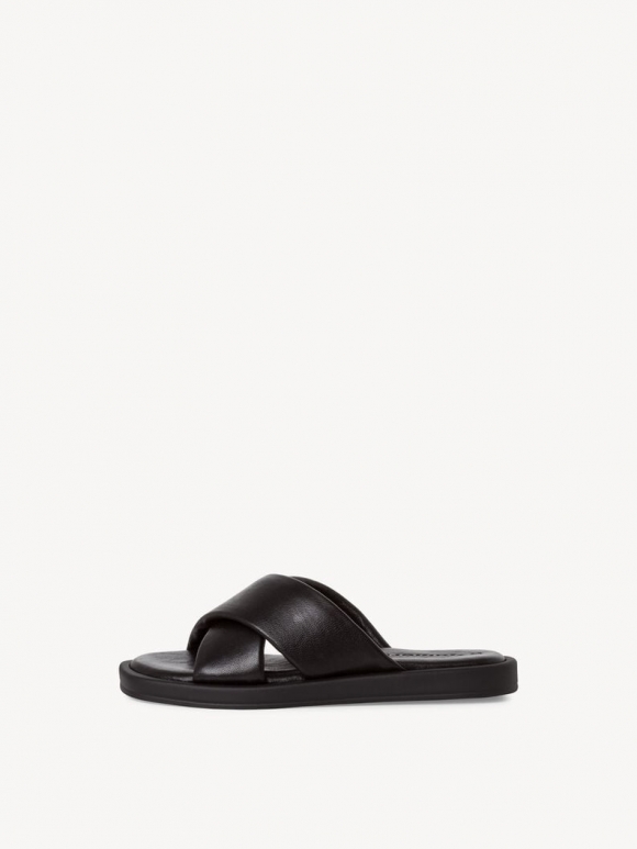 Tamaris Lederpantolette - Schwarz Tamaris Lederpantolette - Schwarz