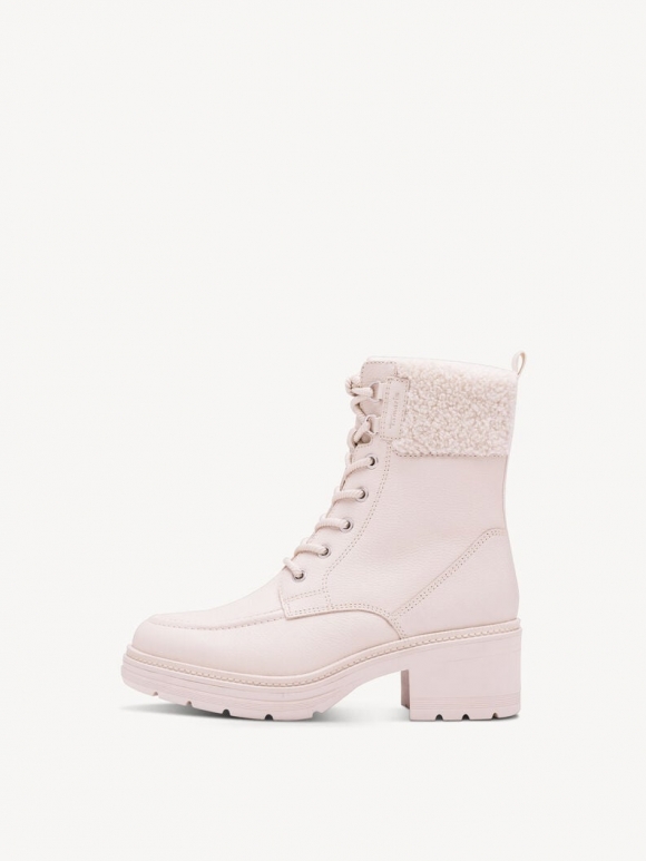 Tamaris Lederstiefelette - Beige Warmfutter Tamaris Lederstiefelette - Beige Warmfutter