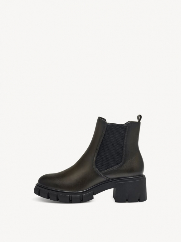 Tamaris Leder Chelsea Boot - Grün