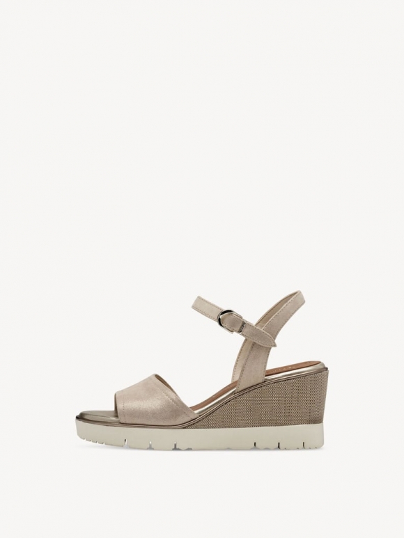 Tamaris Ledersandalette - Beige